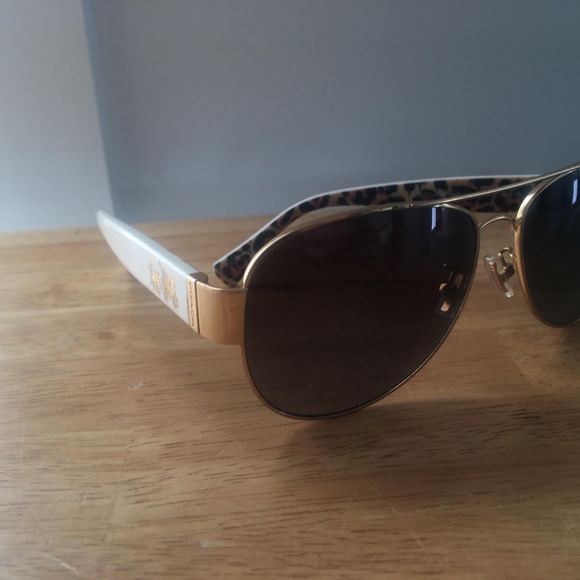 Coach Sunglasses - Gold/Ivory Wild Beast - Picture 1 of 6